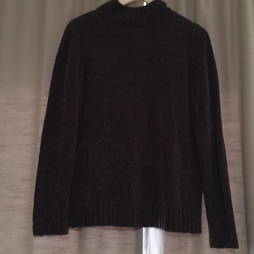 Chenille turtleneck sweater